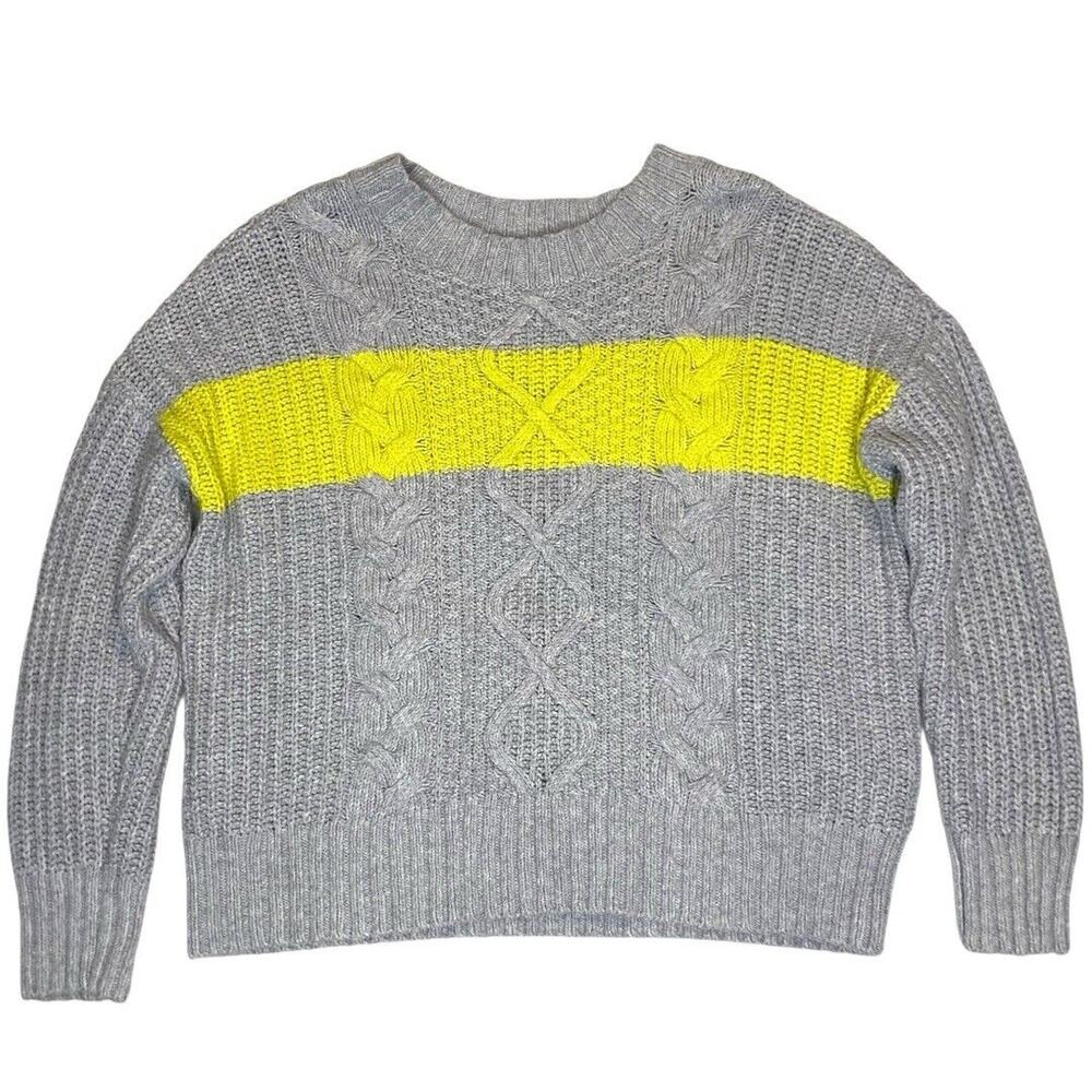 American Eagle Cable Knit Sweater Womens Sm Cozycore Classiccore Casual‎ Grunge